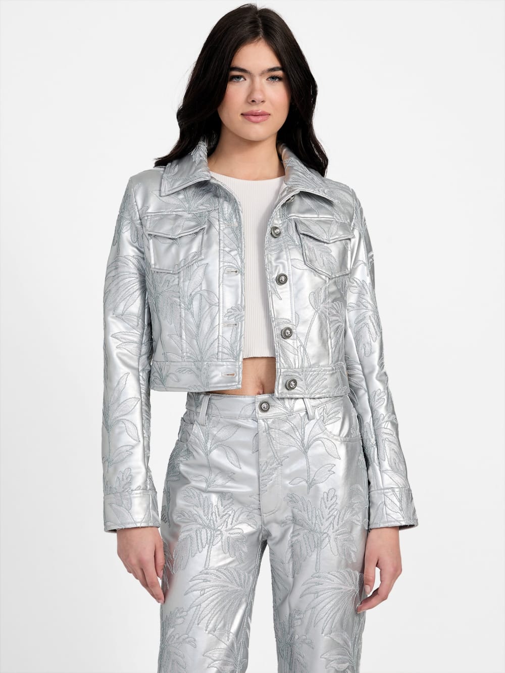 Clelia Embroidered Trucker Jacket - Guess
