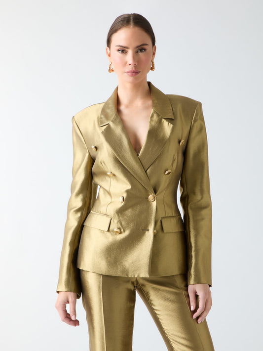Eco Milla Double-Breasted Blazer - Guess