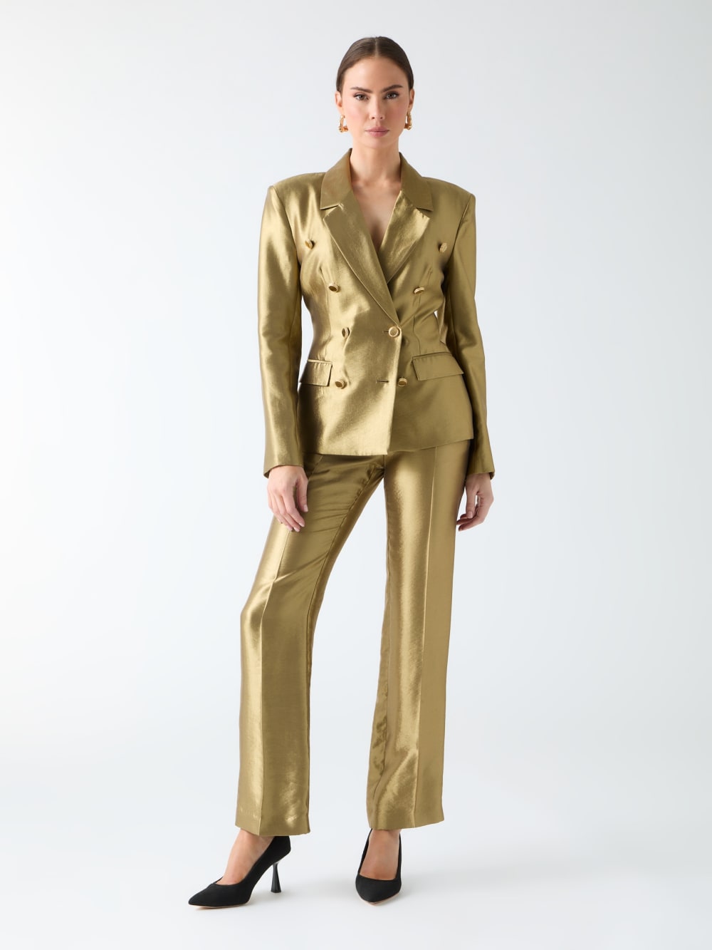 Eco Milla Double-Breasted Blazer - Guess
