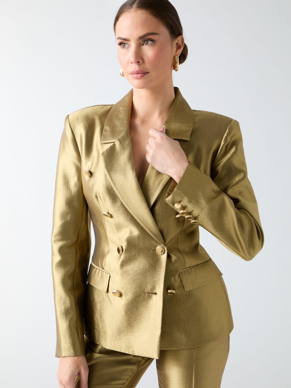 Eco Milla Double-Breasted Blazer - Guess