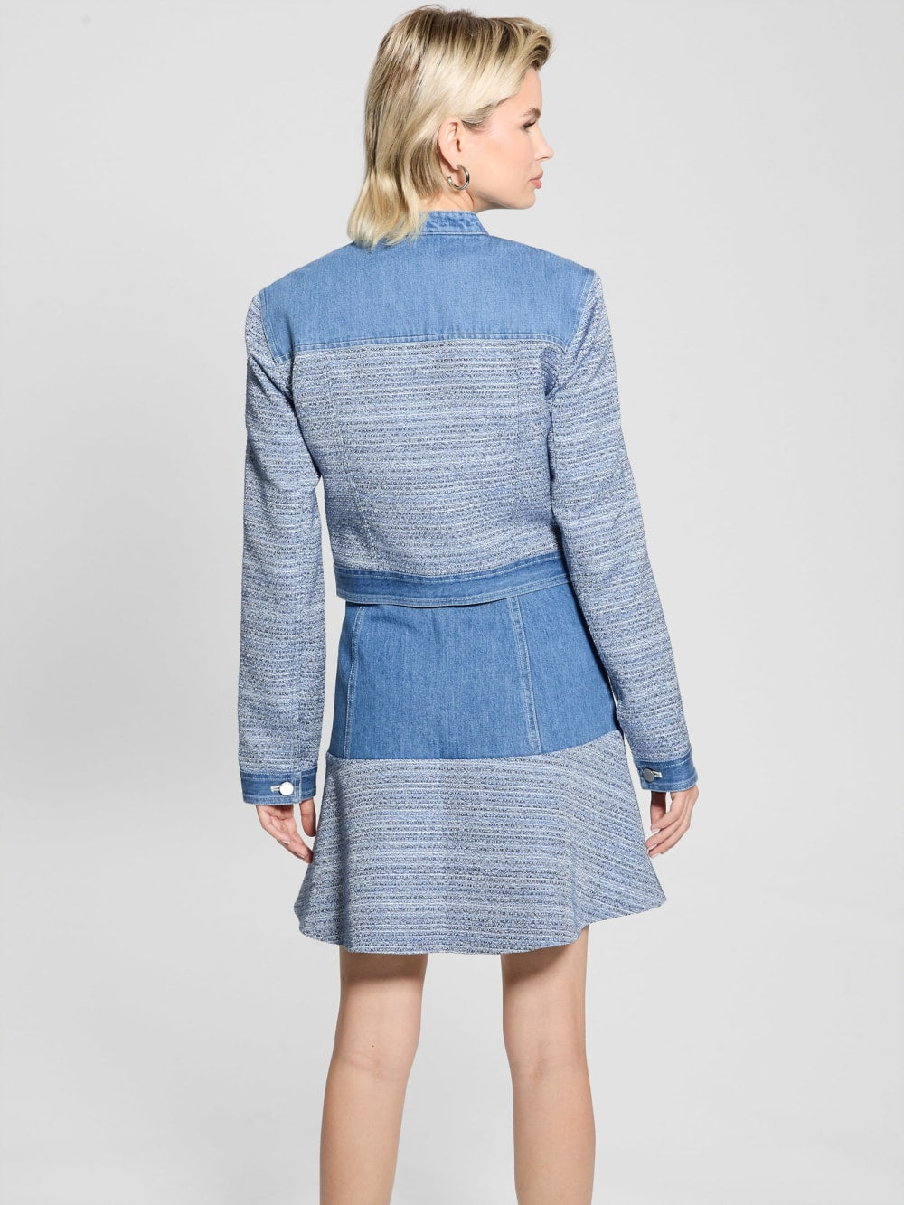 Elsie Tweed and Denim Jacket - Guess