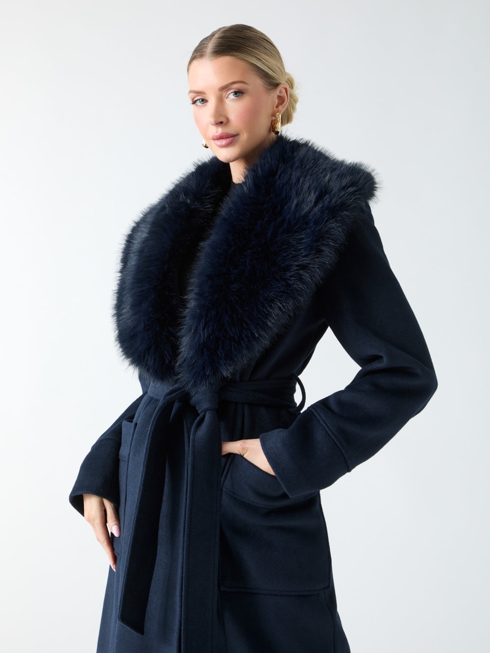 Charlize Wool-Blend Coat - Guess