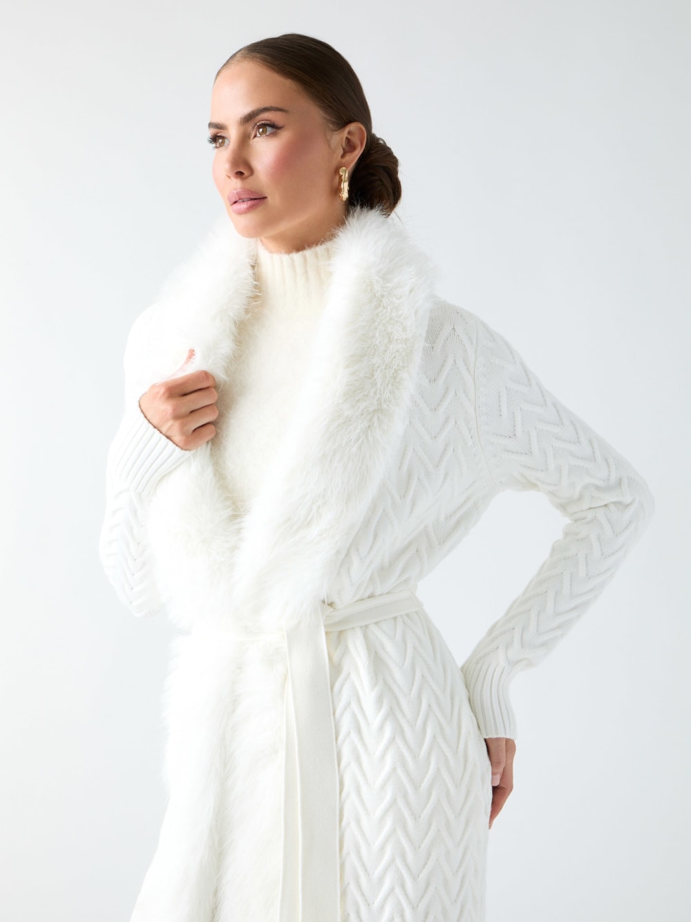 Paula Wrap Cardigan Coat - Guess