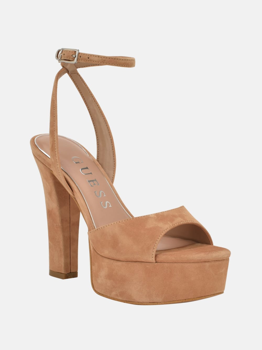 Hitten Suede Platform Dress Sandals - Guess
