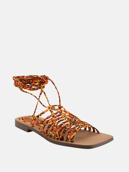 Rayana Strappy Lace-Up Sandals - Guess