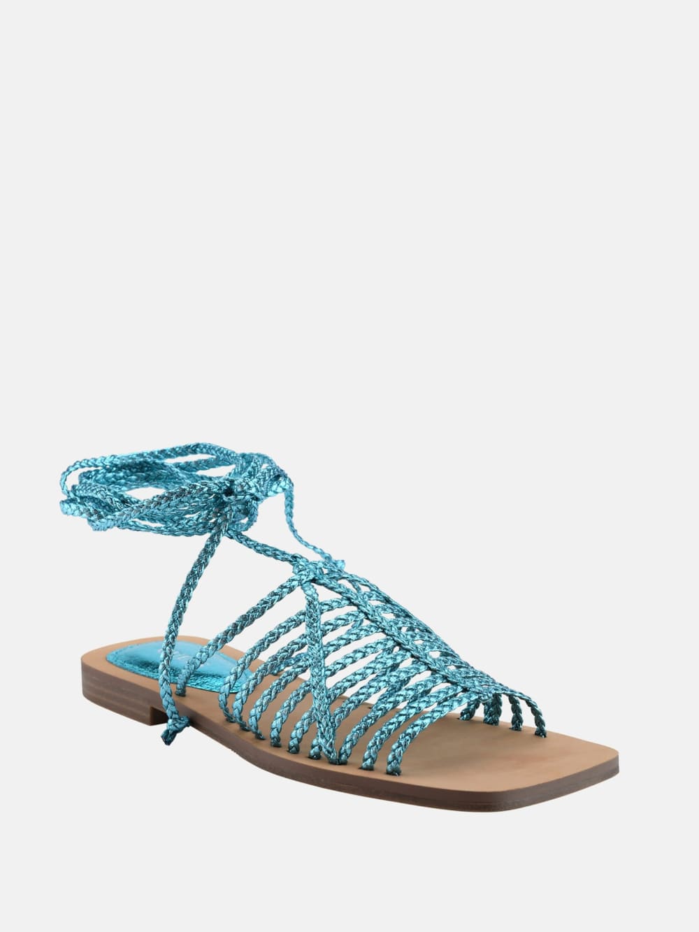 Rayana Strappy Lace-Up Sandals - Guess