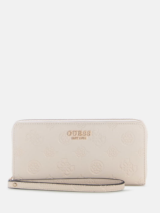 Laurel II Debossed Peony Large Wallet - Guess