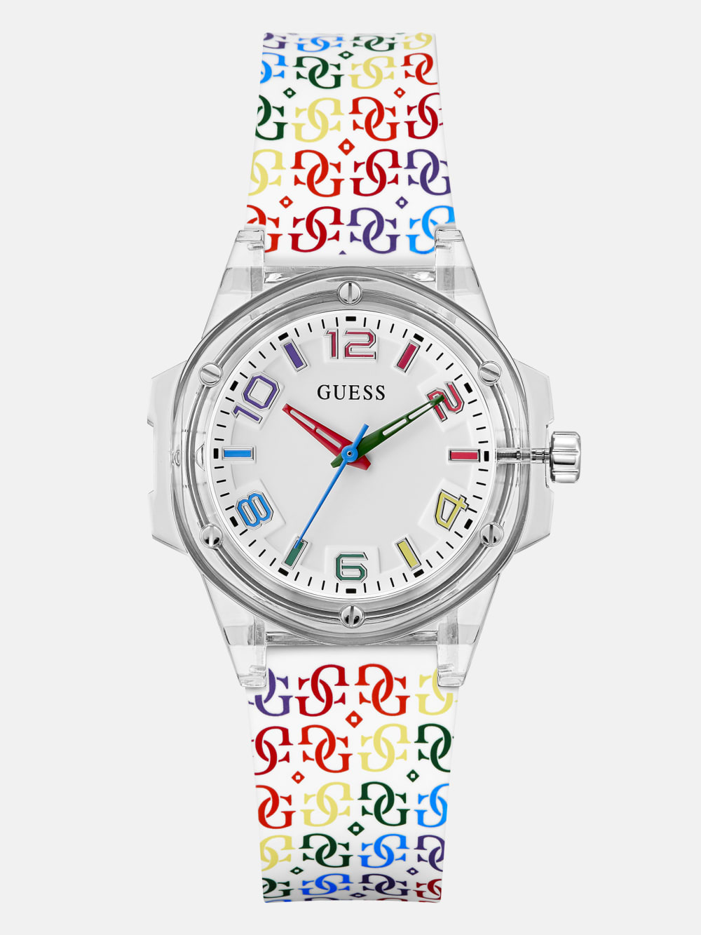 Transparent Rainbow Analog Watch - Guess