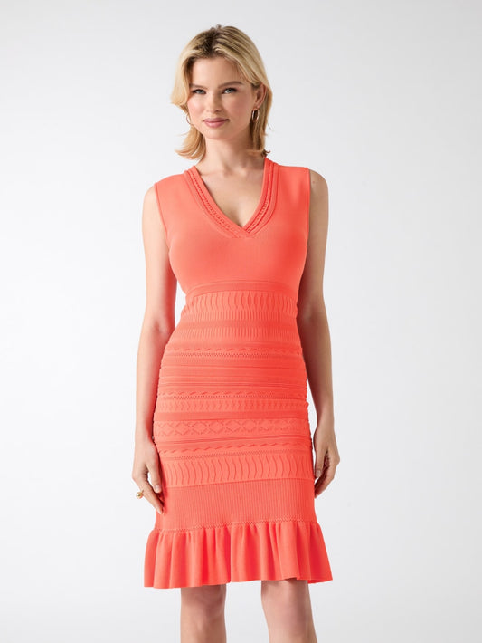 Syria Scalloped Sweater Dress - Guess