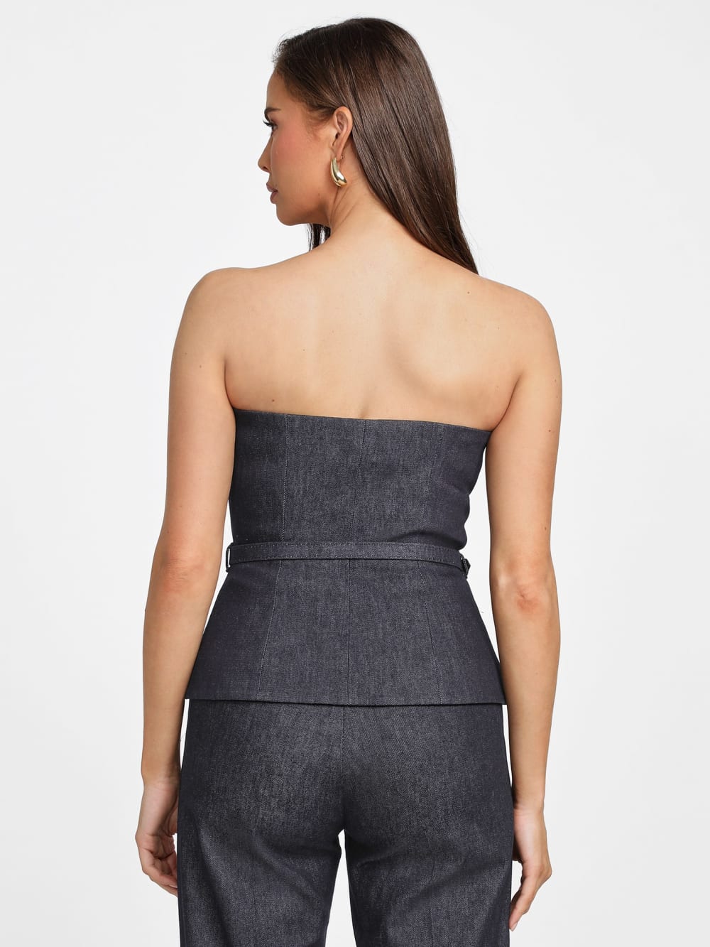 Glam De Nuit Denim Corset - Guess