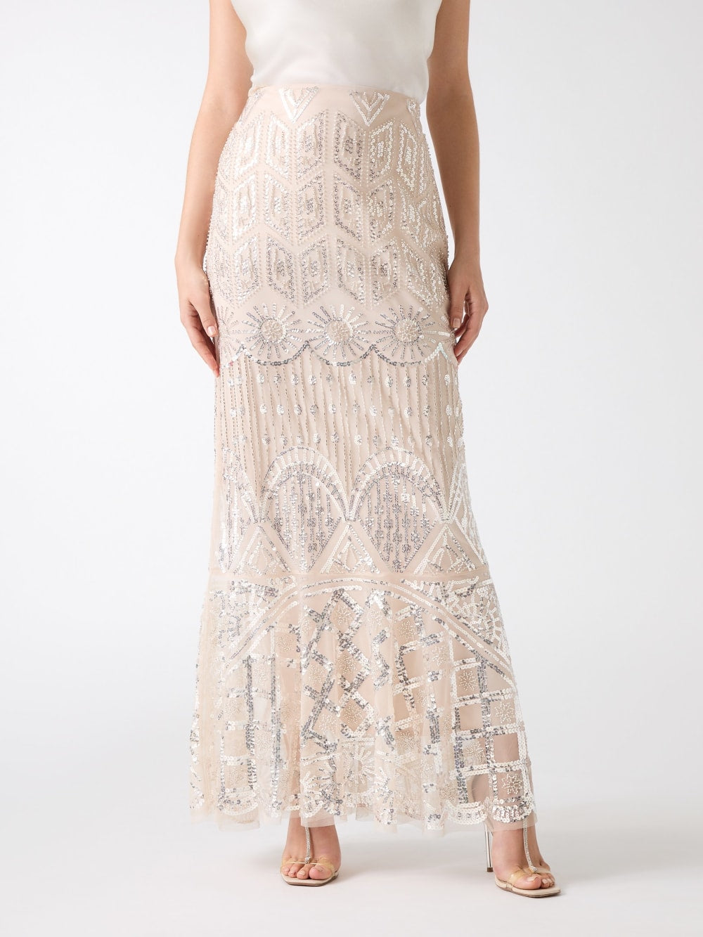 Crystals Embroidered Skirt - Guess