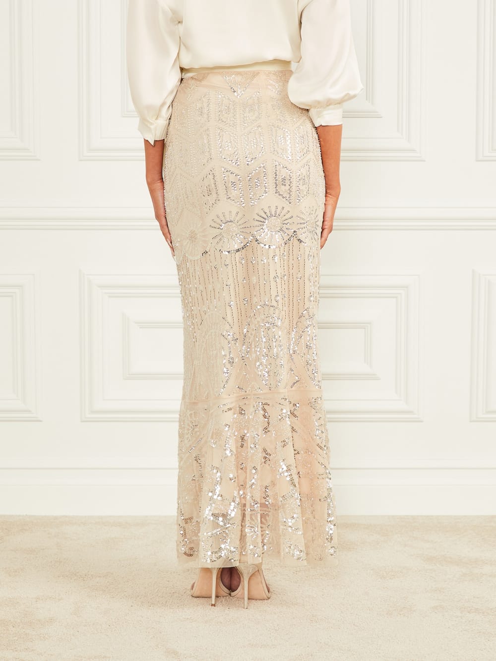Crystals Embroidered Skirt - Guess