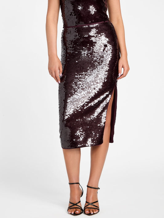Misty Sequin Midi Skirt - Guess