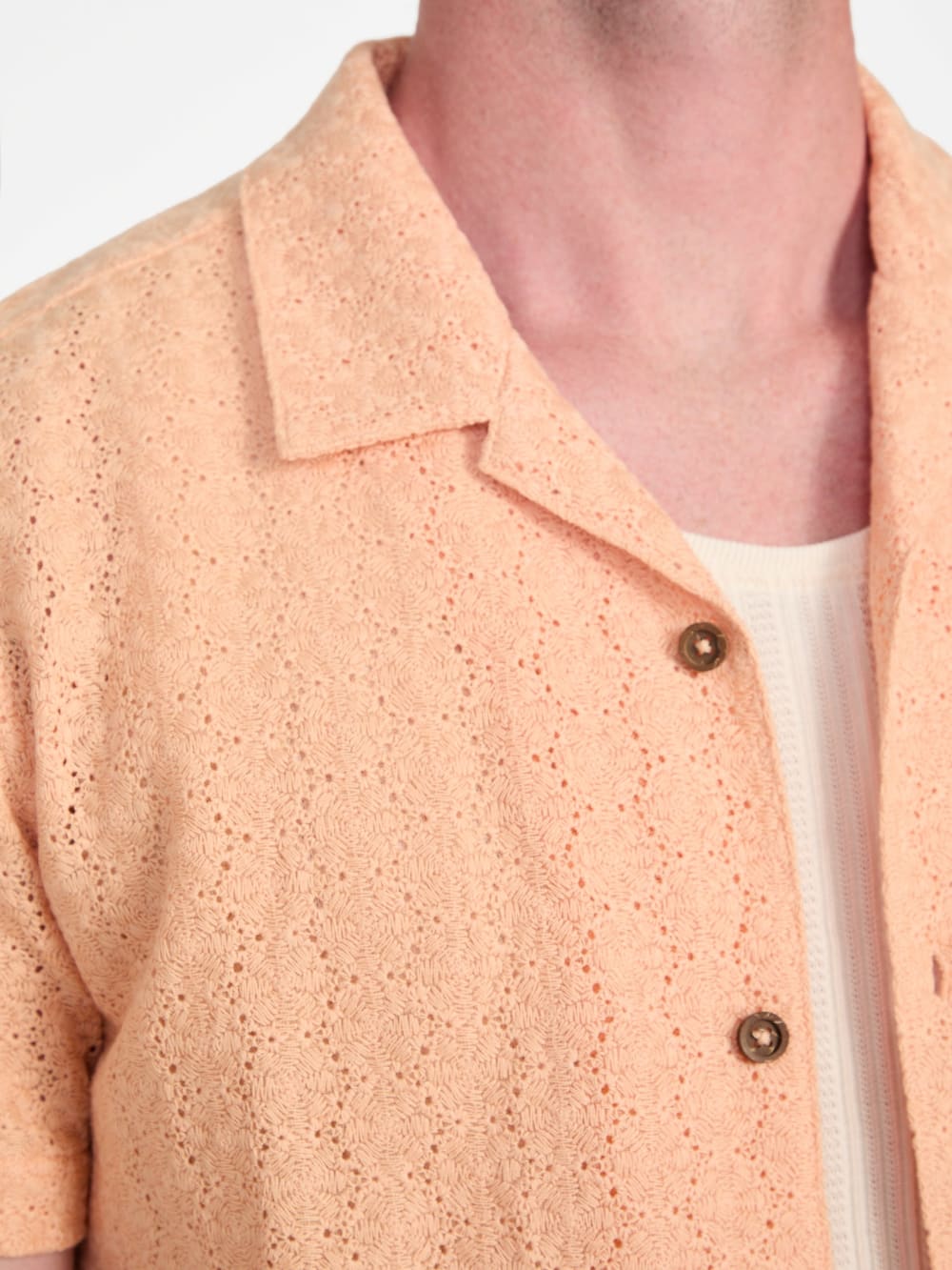 Wesley Crochet Resort Shirt - Guess