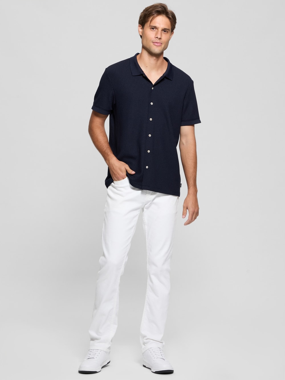 Pointelle Knit Shirt - Guess