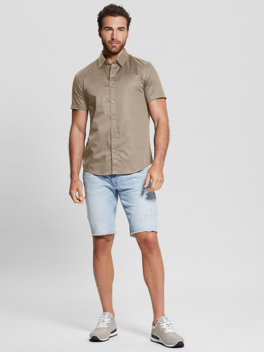 Luxe Stretch Short-Sleeve Shirt - Guess