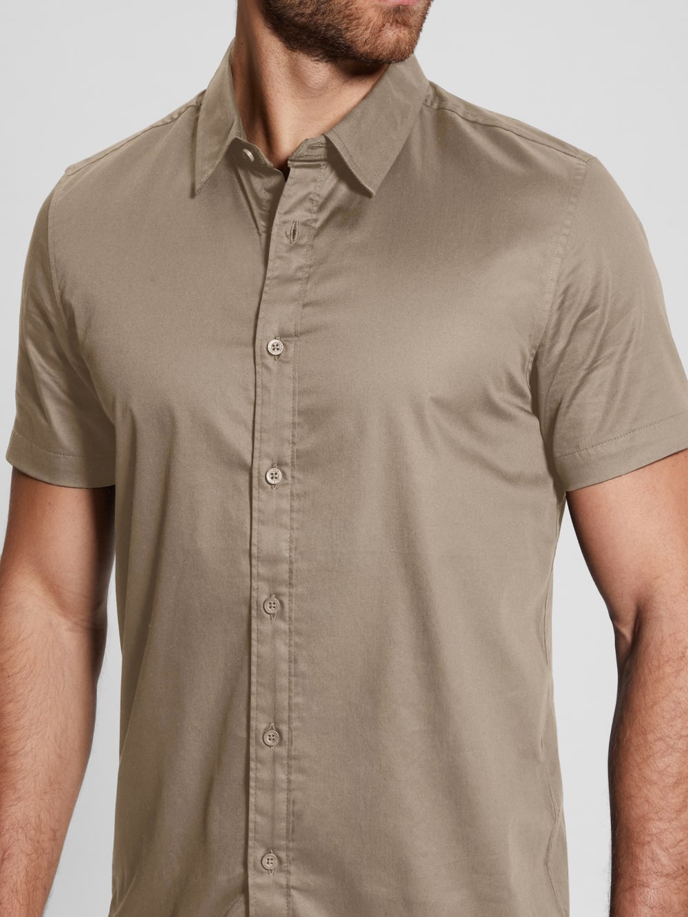 Luxe Stretch Short-Sleeve Shirt - Guess