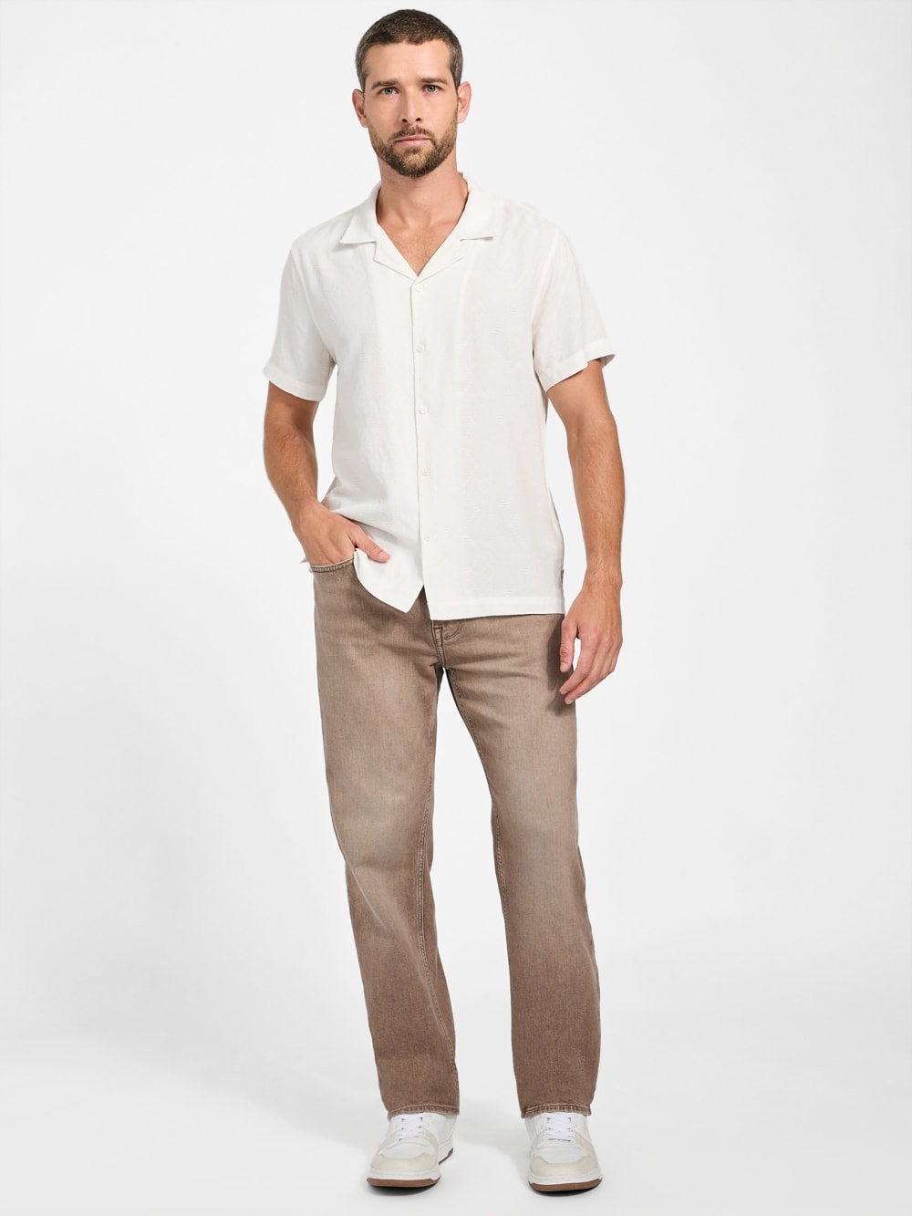 Eco Diamond Jacquard Shirt - Guess