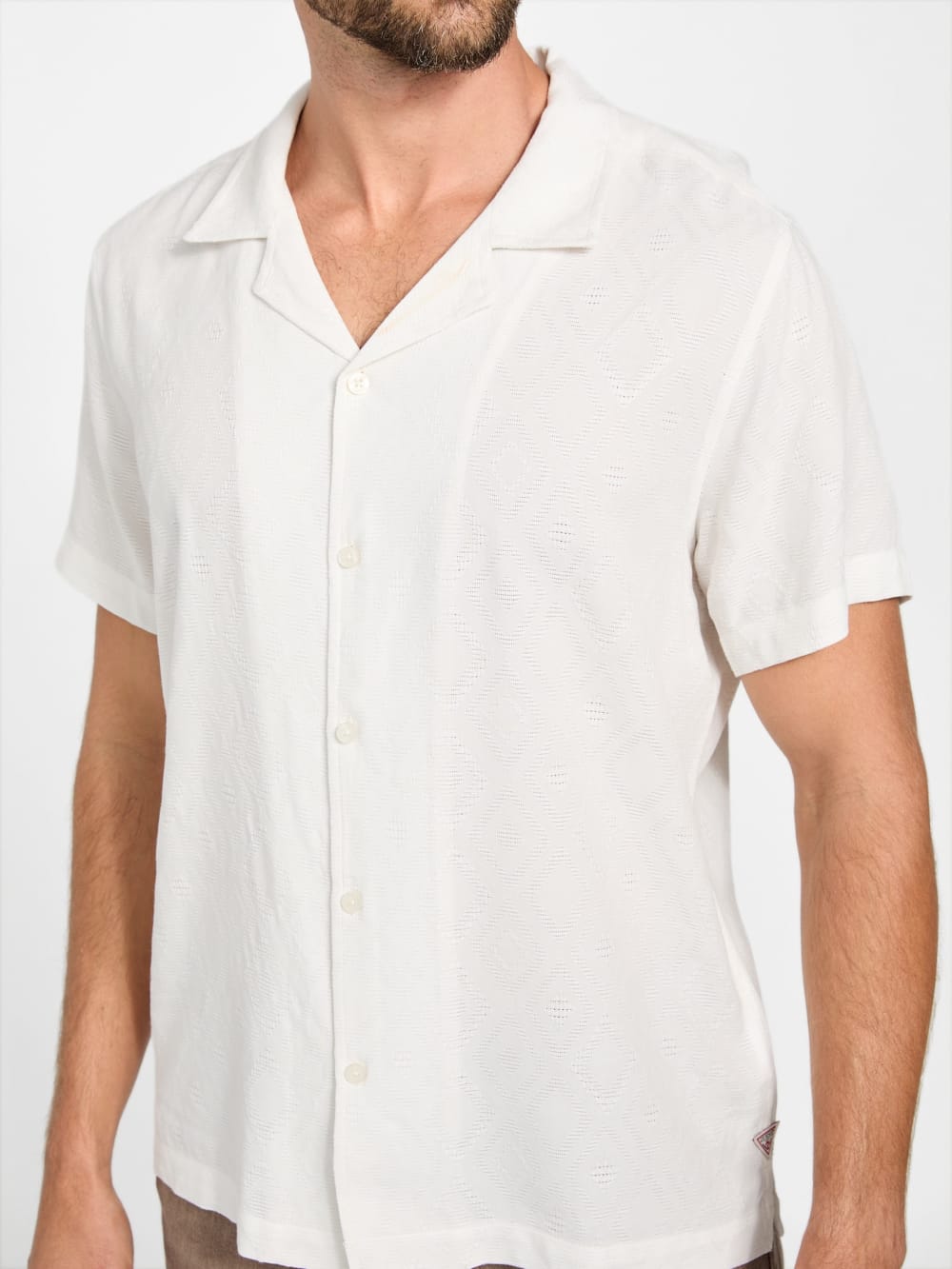Eco Diamond Jacquard Shirt - Guess