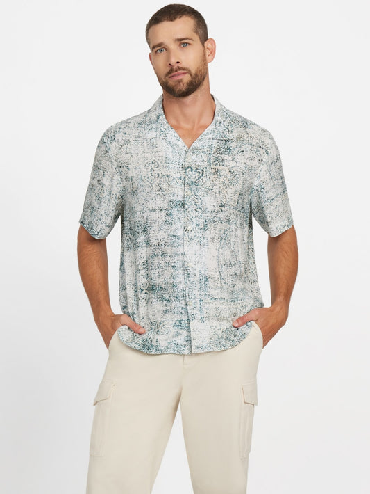 Eco Rayon Paisley Shirt - Guess