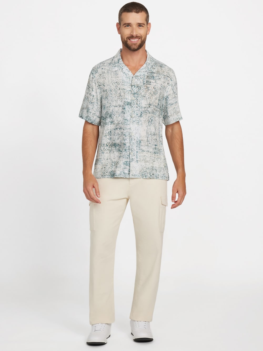 Eco Rayon Paisley Shirt - Guess