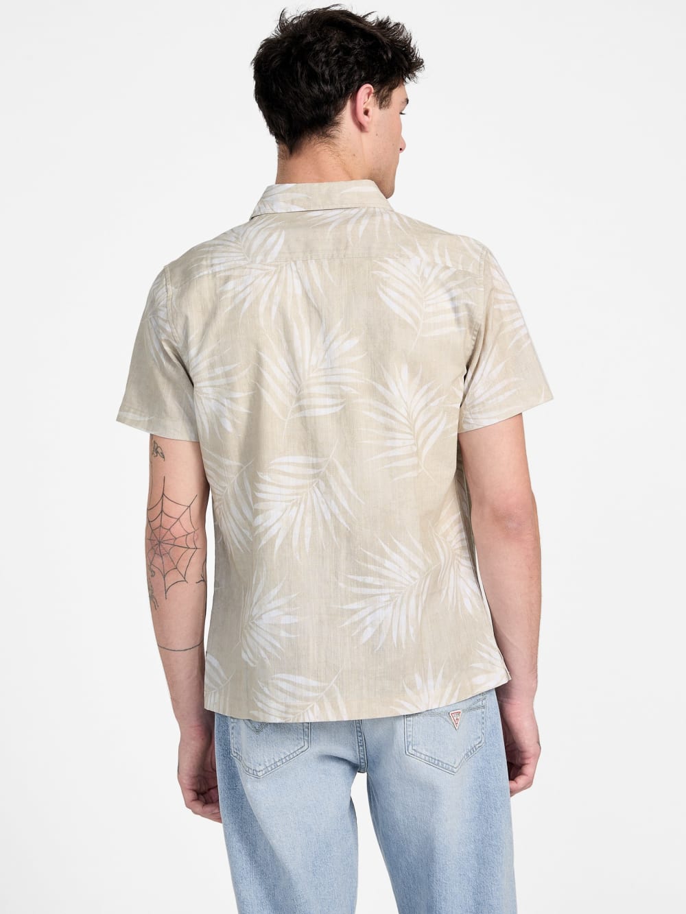 Slub-Woven Palm Shirt - Guess