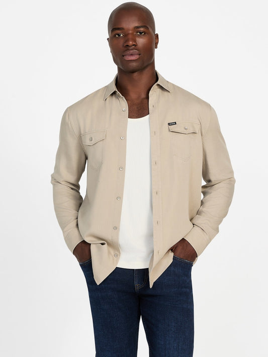 Washed Twill Shirt - Guess