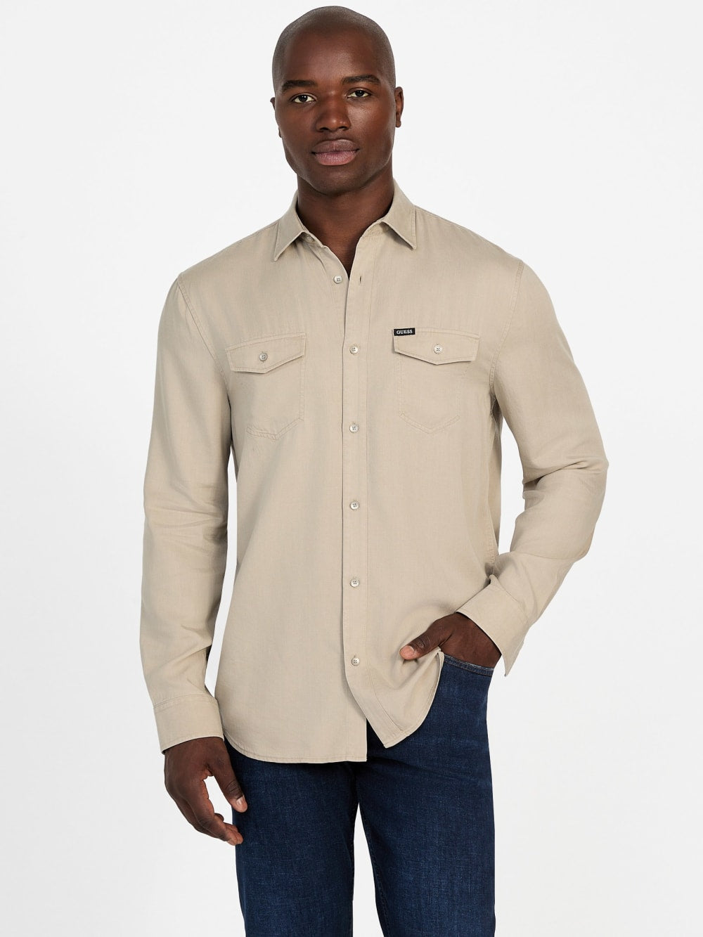 Washed Twill Shirt - Guess