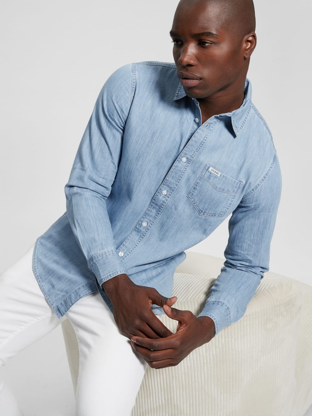 Ronnie Chambray Shirt - Guess