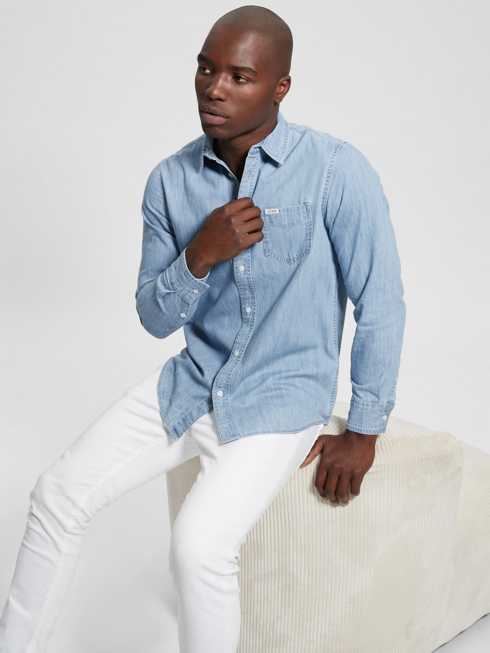 Ronnie Chambray Shirt - Guess