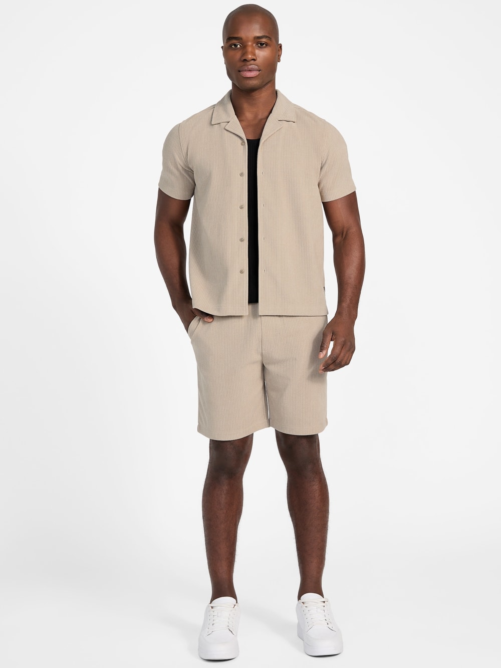 Eco Baron Textured Shirt - Guess