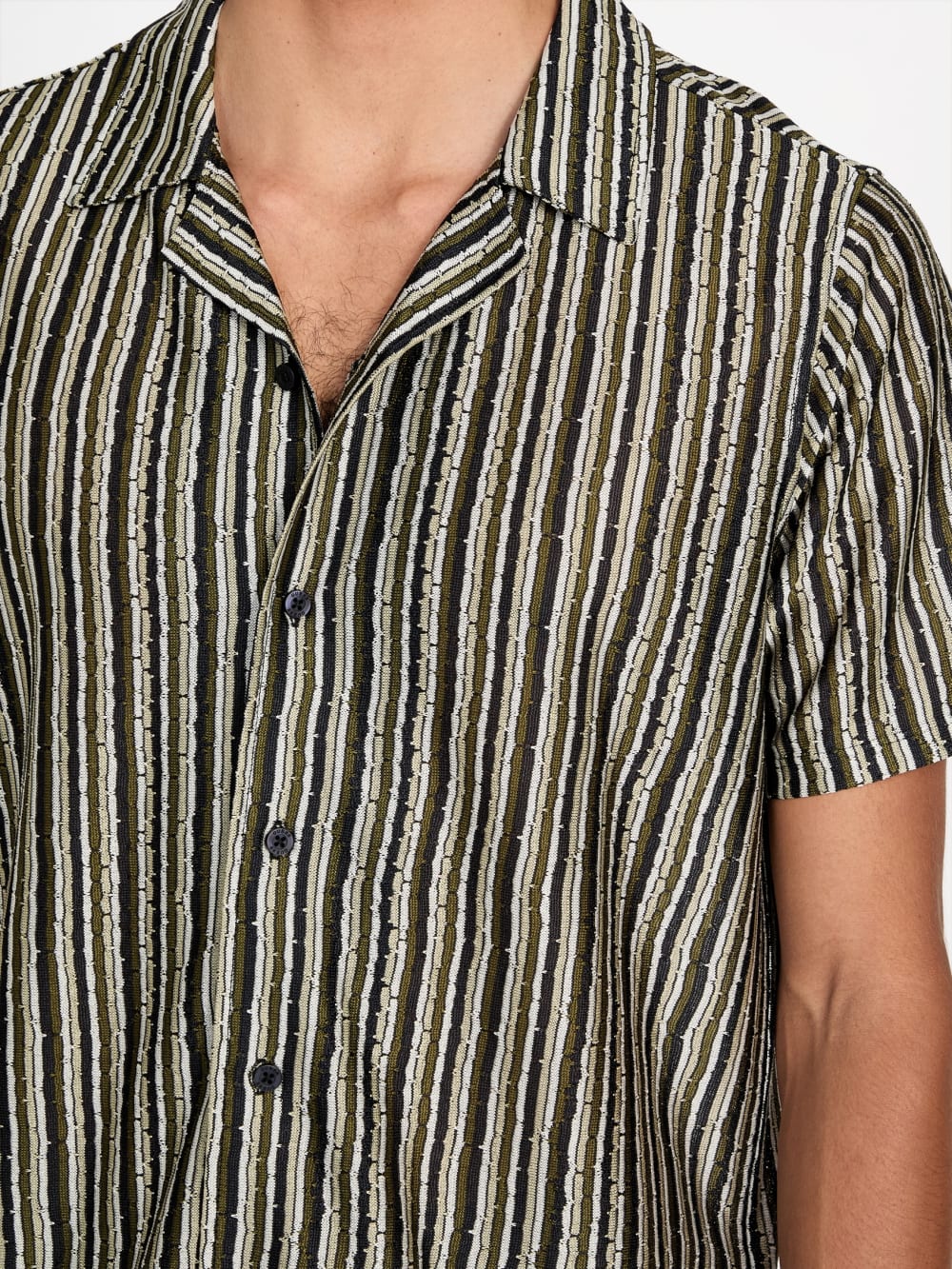 Wyatt Stripe Resort Shirt - Guess