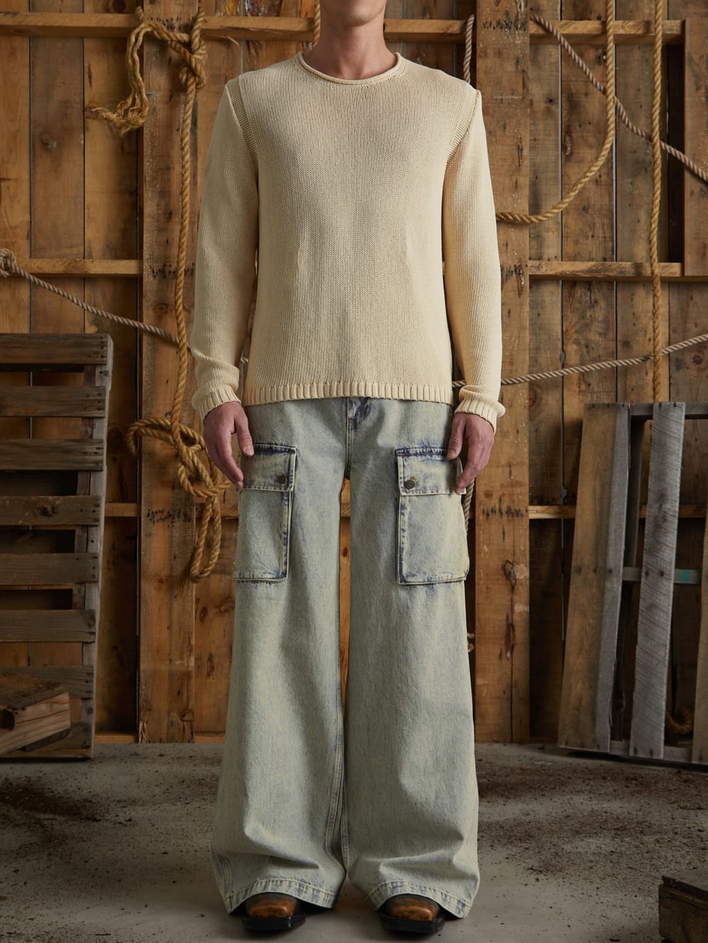 open knit sweater - Guess