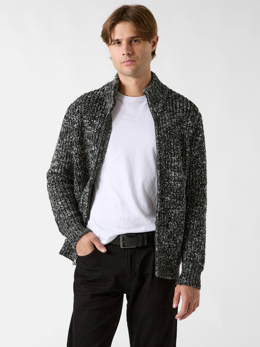 Austin Slub Zip-Up Cardigan - Guess