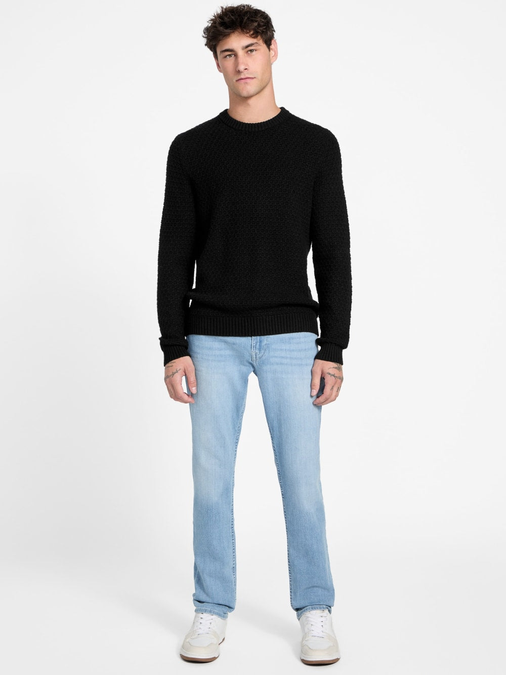 Eco Arlo Open-Stitch Sweater - Guess