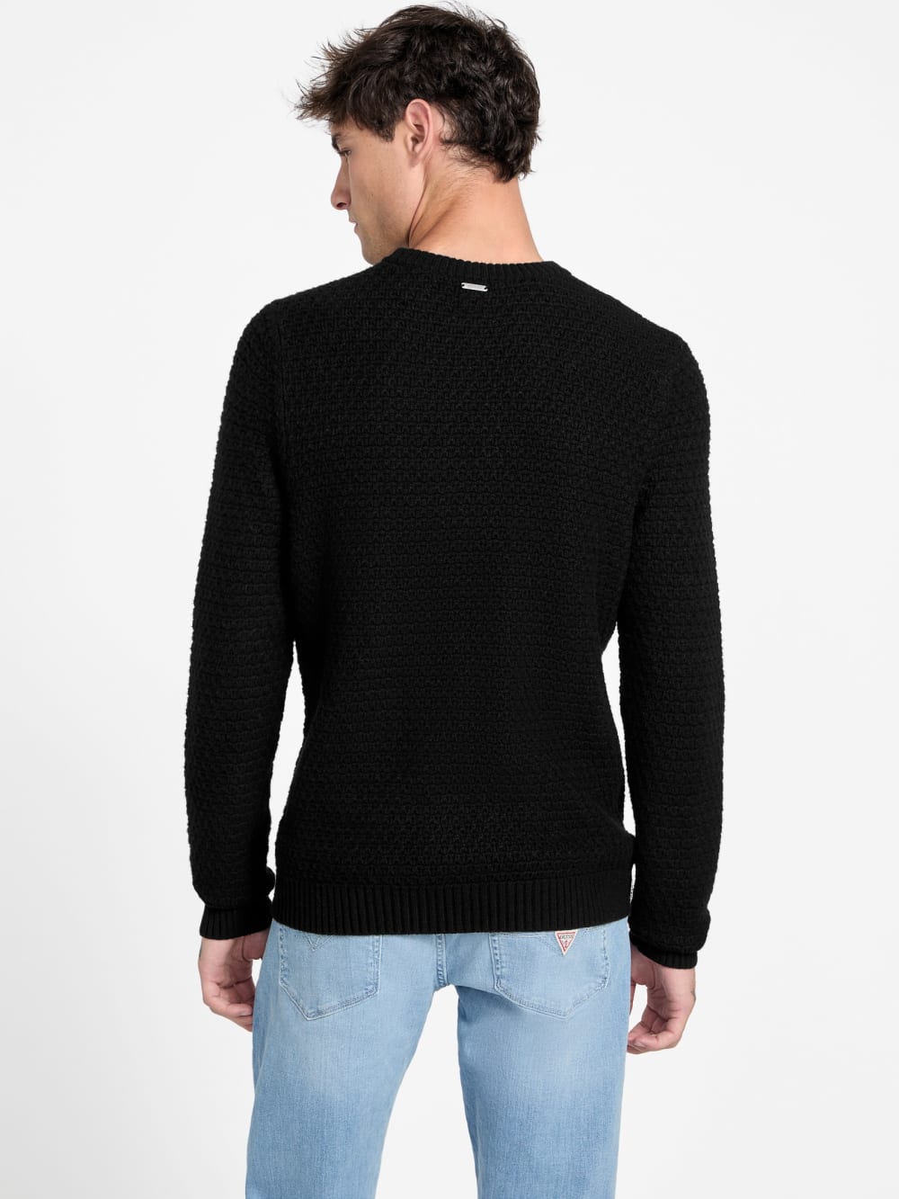 Eco Arlo Open-Stitch Sweater - Guess