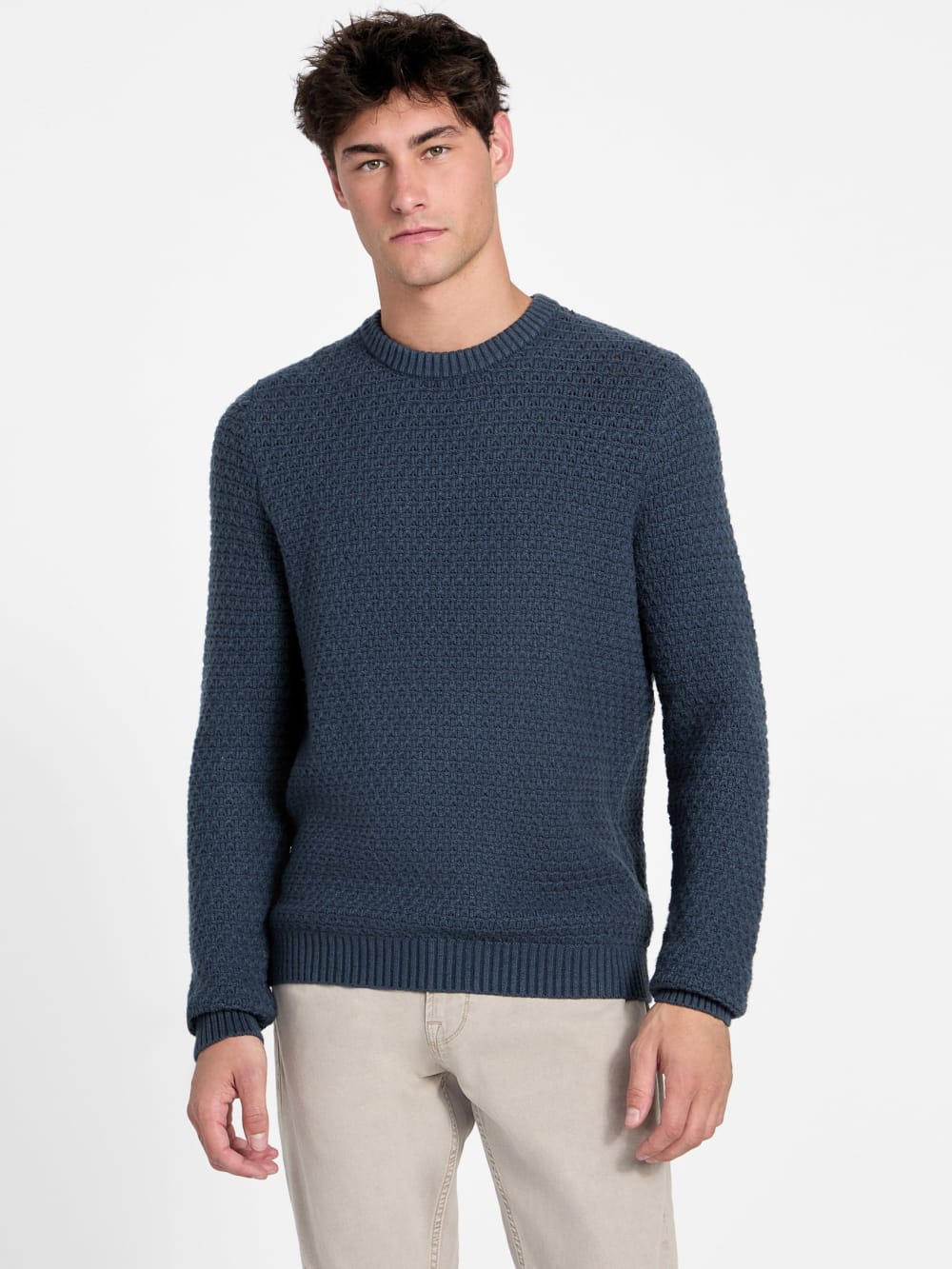 Eco Arlo Open-Stitch Sweater - Guess