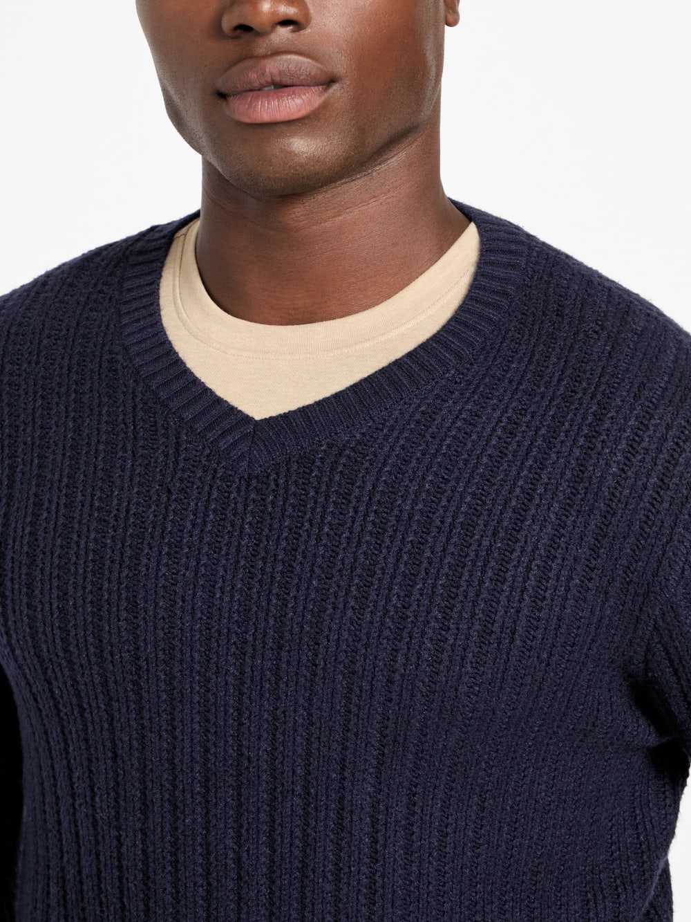 Eco Bryson Texture V-Neck Sweater - Guess