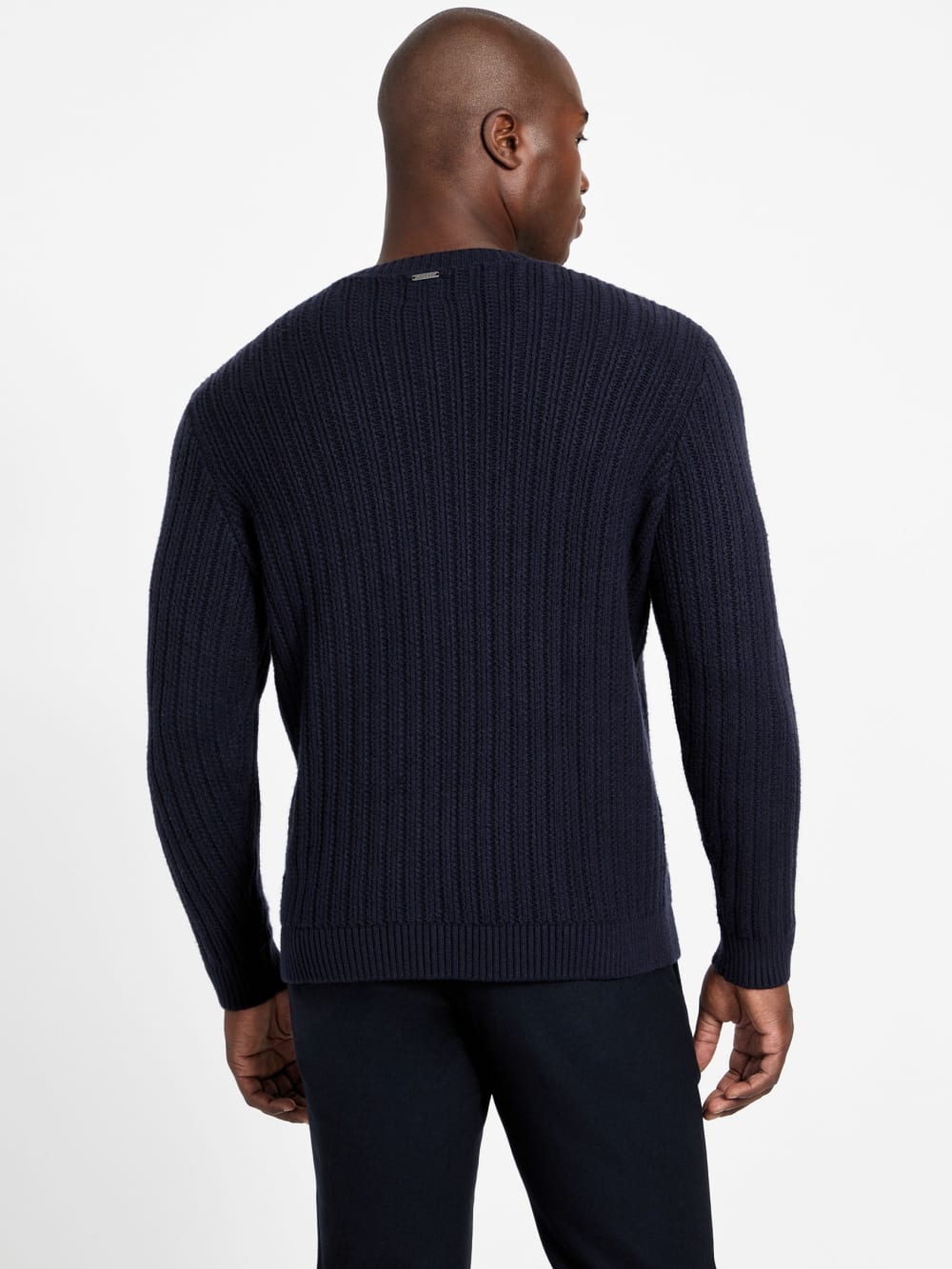 Eco Bryson Texture V-Neck Sweater - Guess