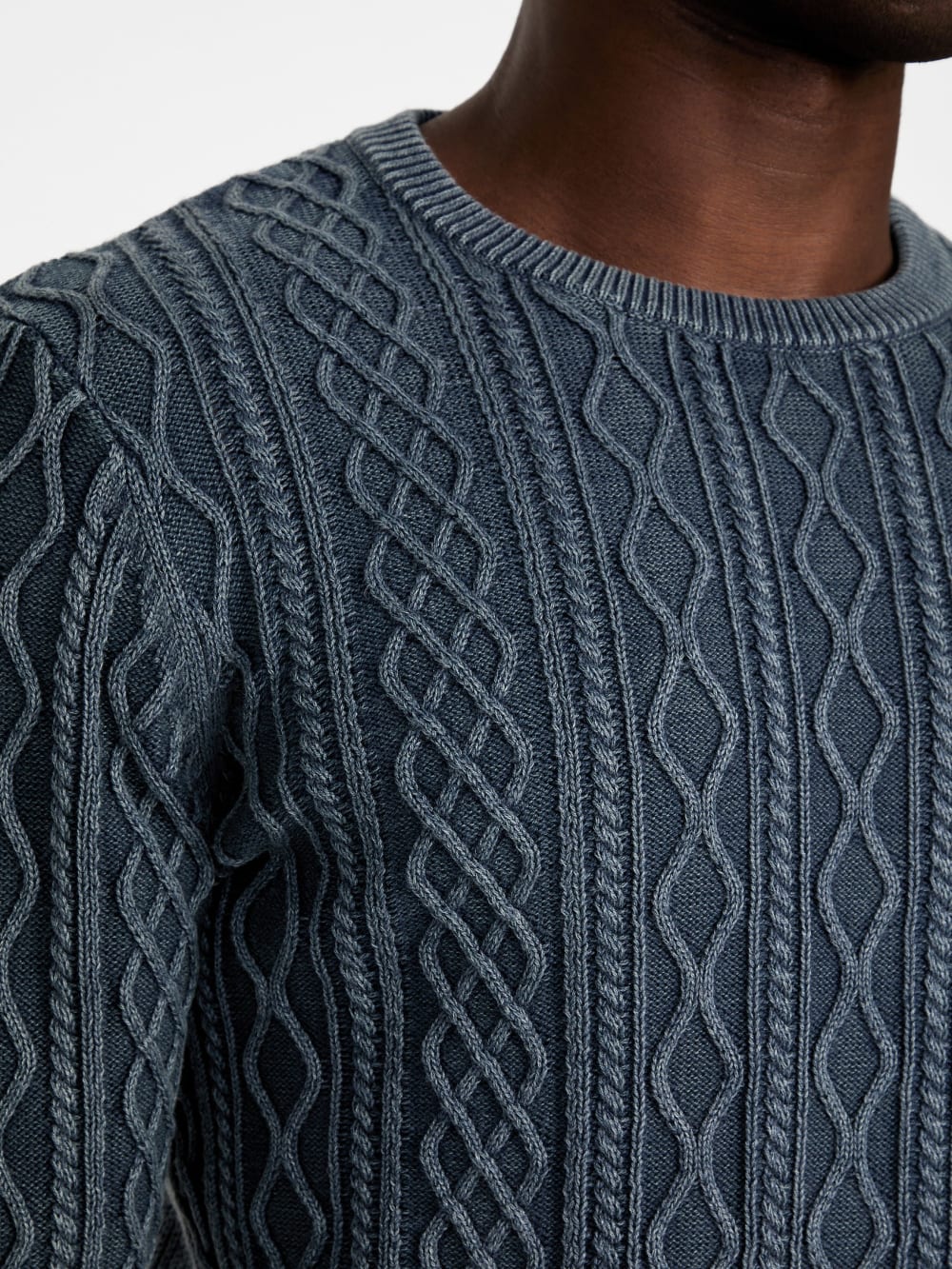 Herman Cable-Knit Washed Sweater - Guess
