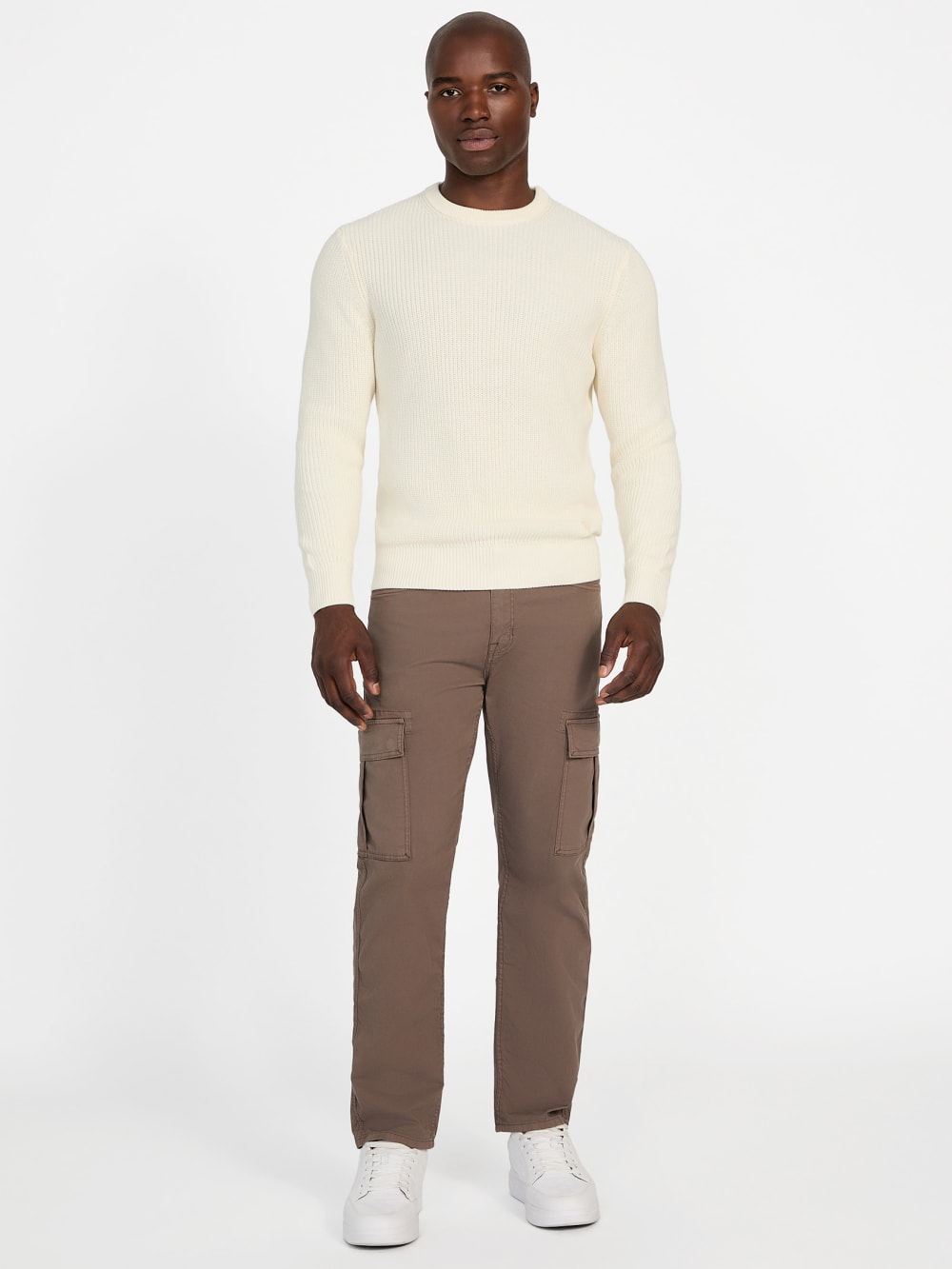 Herbie Ribbed Washed Sweater - Guess