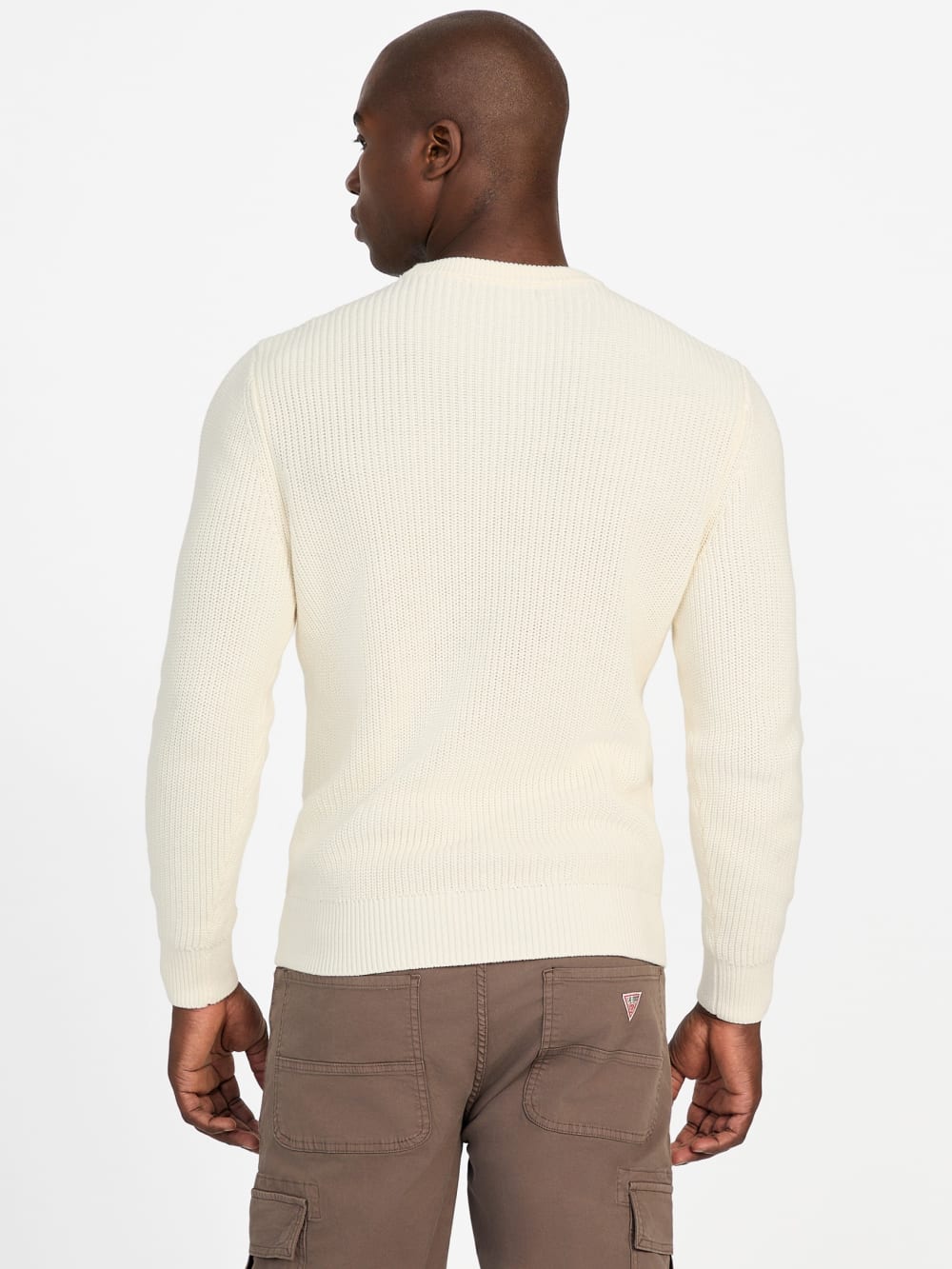 Herbie Ribbed Washed Sweater - Guess