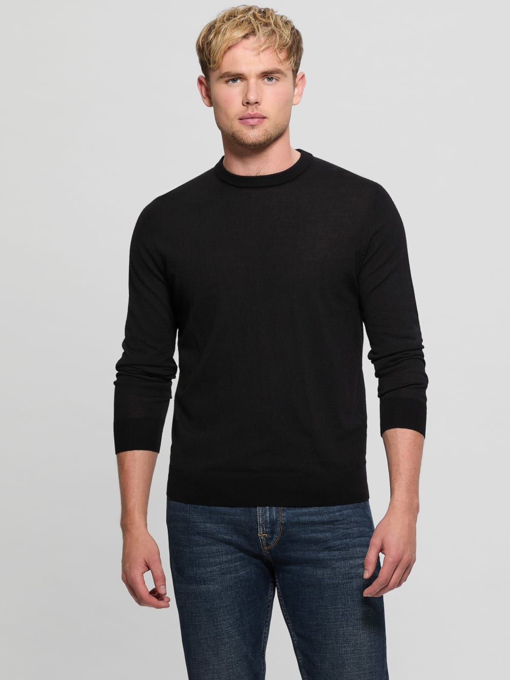 Fred Crewneck Wool Sweater - Guess