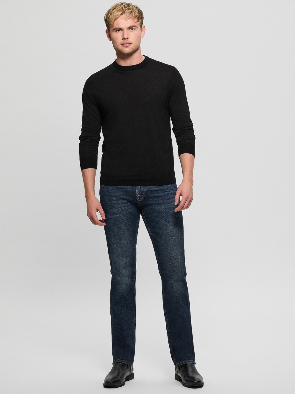 Fred Crewneck Wool Sweater - Guess