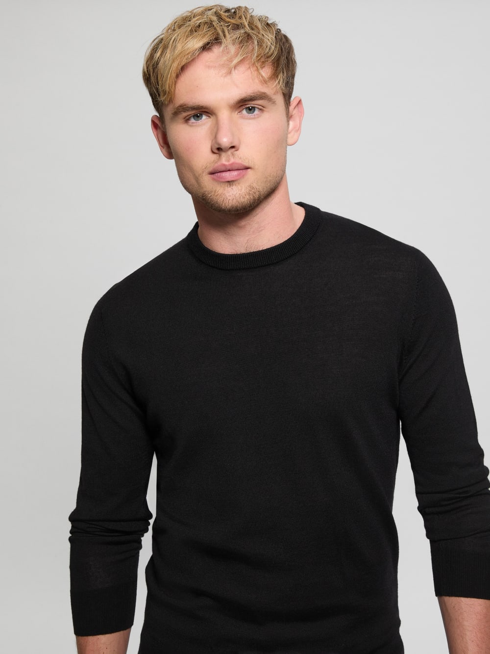 Fred Crewneck Wool Sweater - Guess