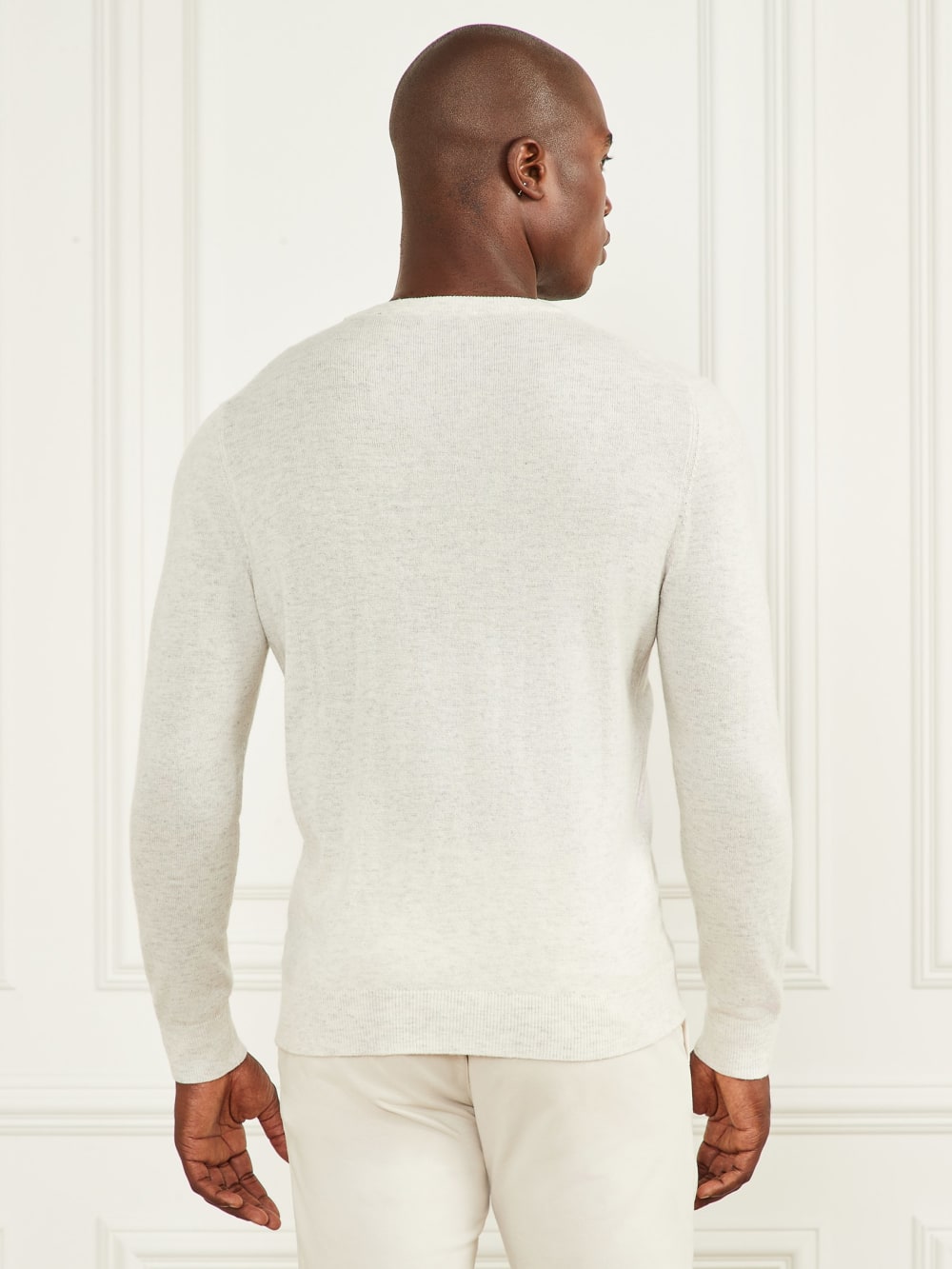 Cashmere-Blend Crewneck Sweater - Guess
