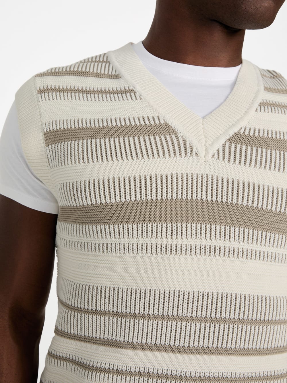 Eco Giffard Striped Sweater Vest - Guess