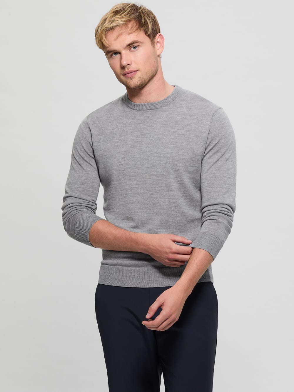 Fred Crewneck Wool Sweater - Guess
