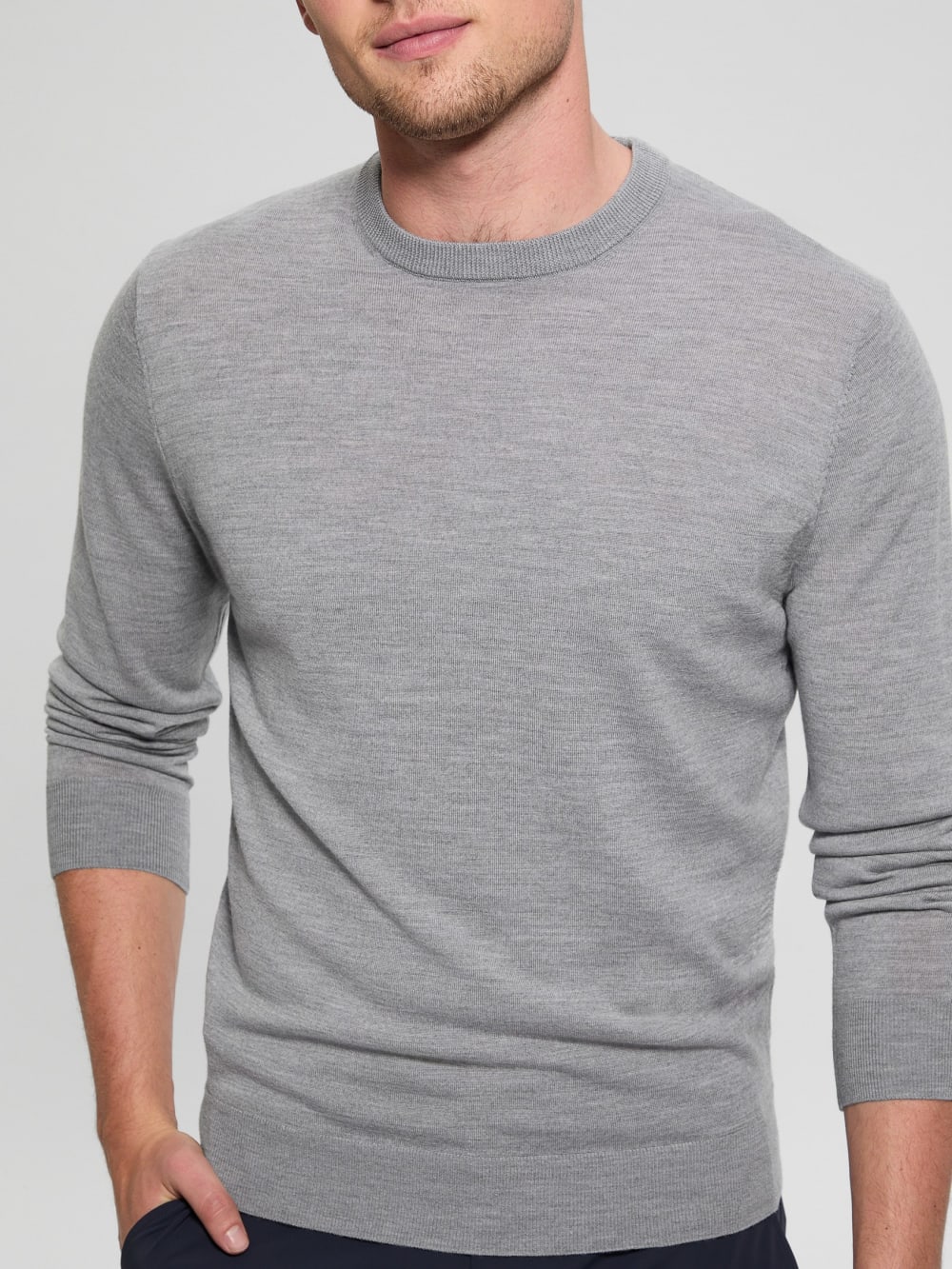 Fred Crewneck Wool Sweater - Guess