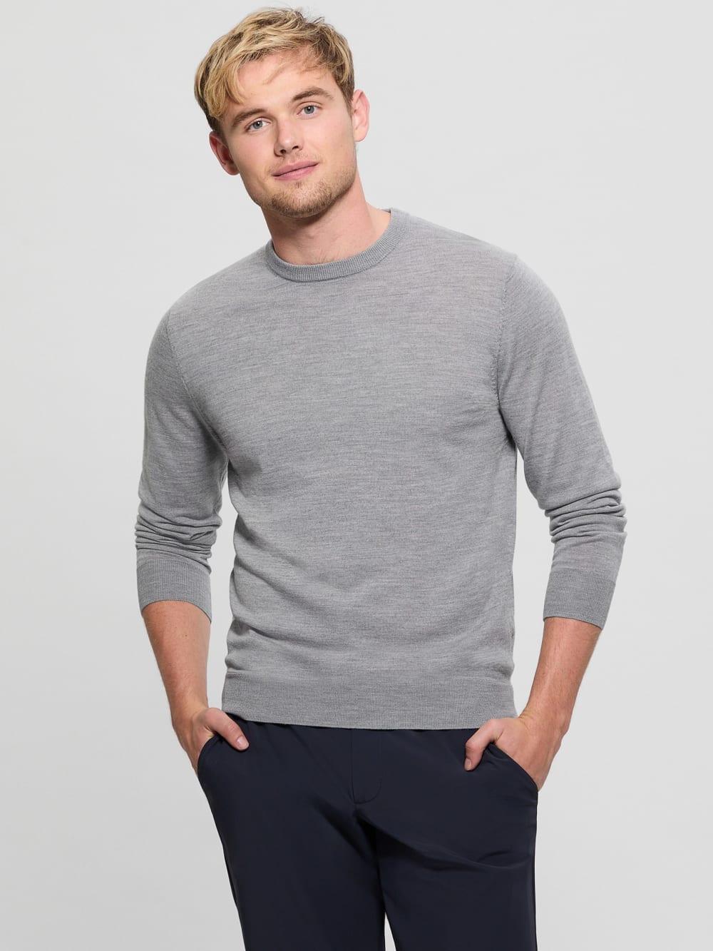 Fred Crewneck Wool Sweater - Guess